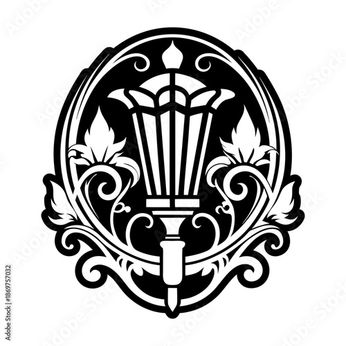 Glyph Style Baroque Logo