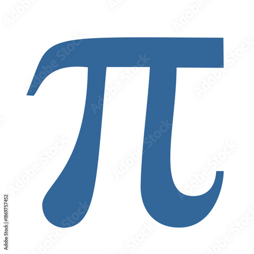 Pi Mathematical Symbol Greek Letter Vector Illustration