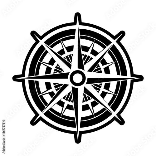 Compass Glyph Style Logos