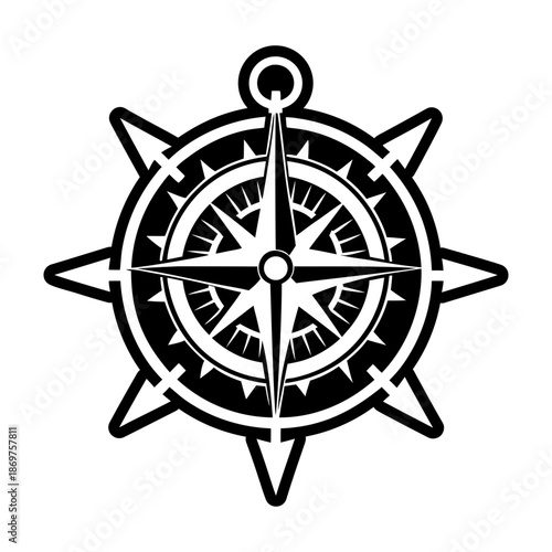 Compass Glyph Style Logos