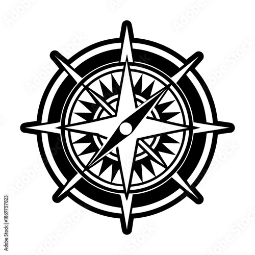Compass Glyph Style Logos