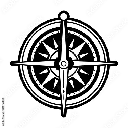 Compass Glyph Style Logos