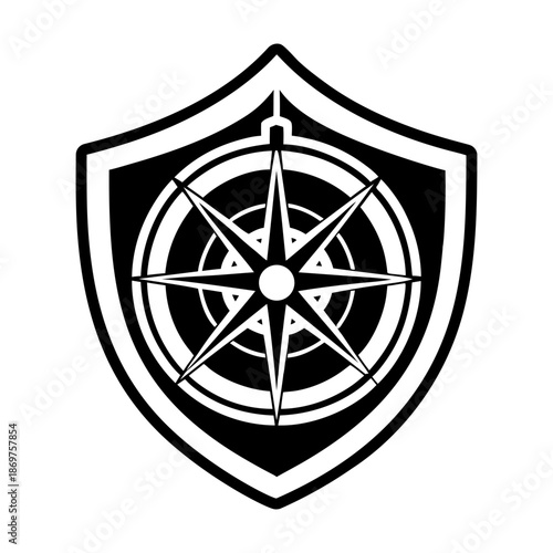 Compass Glyph Style Logos