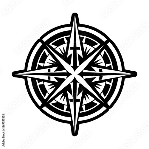 Compass Glyph Style Logos
