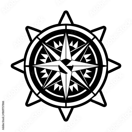 Compass Glyph Style Logos