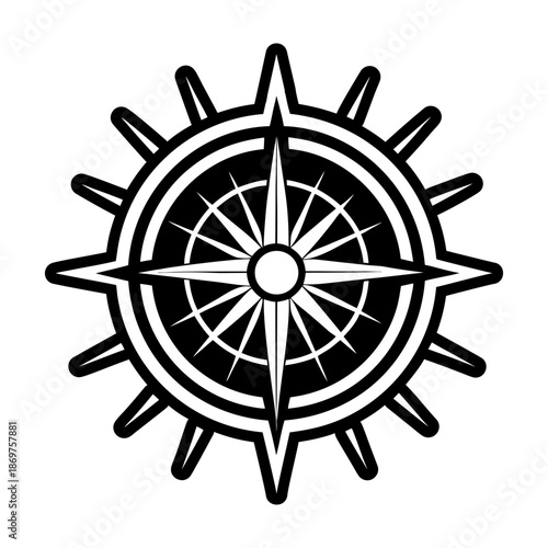 Compass Glyph Style Symbols
