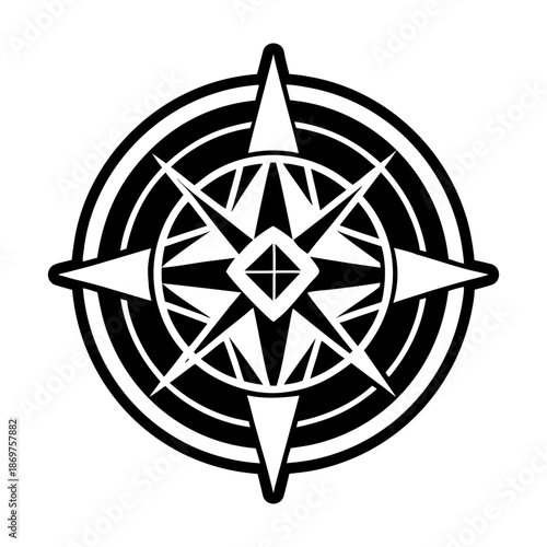 Compass Glyph Style Symbols
