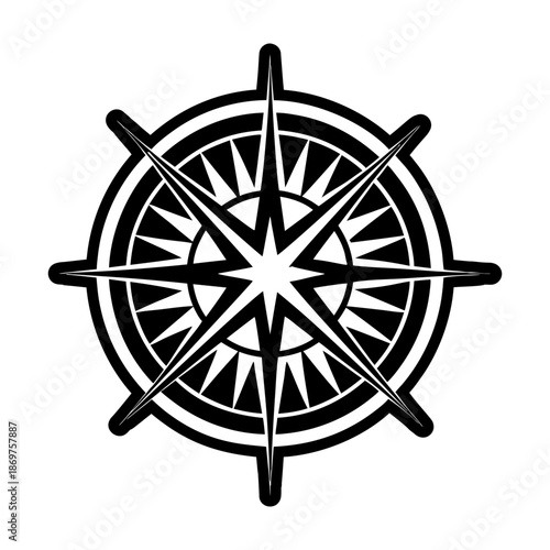 Compass Glyph Style Symbols
