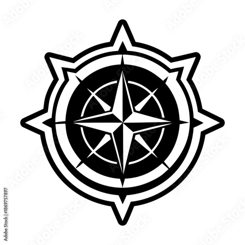 Compass Glyph Style Symbols
