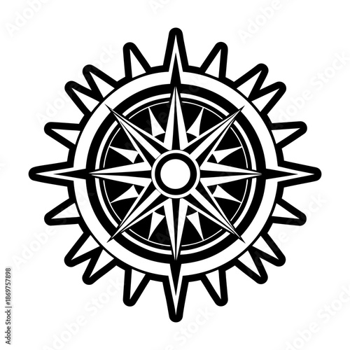 Compass Glyph Style Symbols
