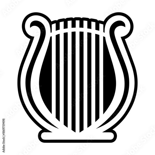 Glyph Style Old Lyre Logos