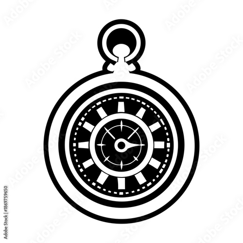 Pocket Watch Glyph Style Logos