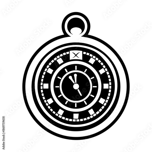 Pocket Watch Glyph Style Logos