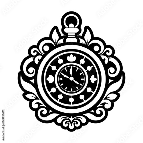 Pocket Watch Glyph Style Symbols