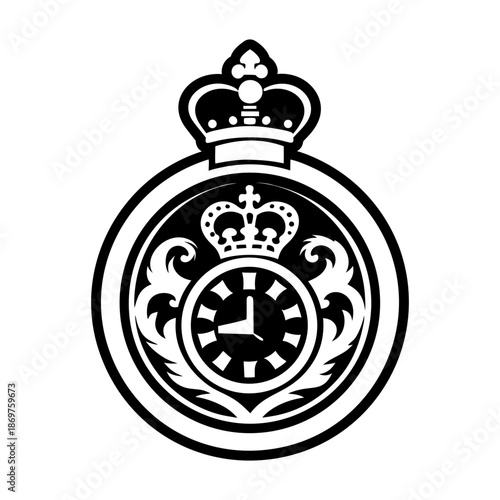 Pocket Watch Glyph Style Symbols