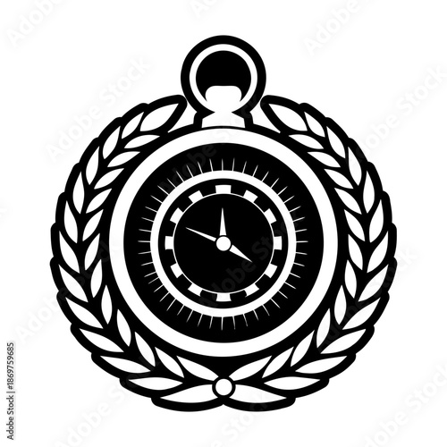 Pocket Watch Glyph Style Symbols