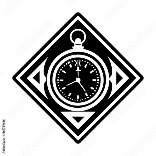Pocket Watch Glyph Style Symbols