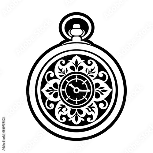 Pocket Watch Glyph Style Icons