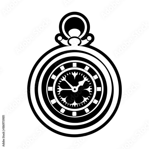 Pocket Watch Glyph Style Icons