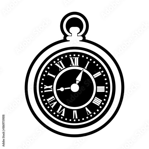 Pocket Watch Glyph Style Icons