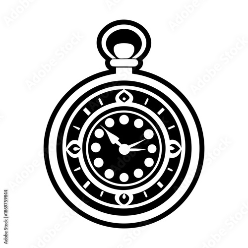 Pocket Watch Glyph Style Icons