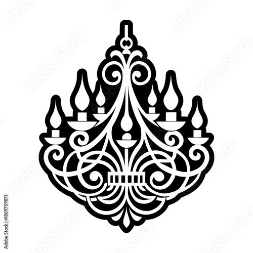 Glyph Style Chandelier Logos