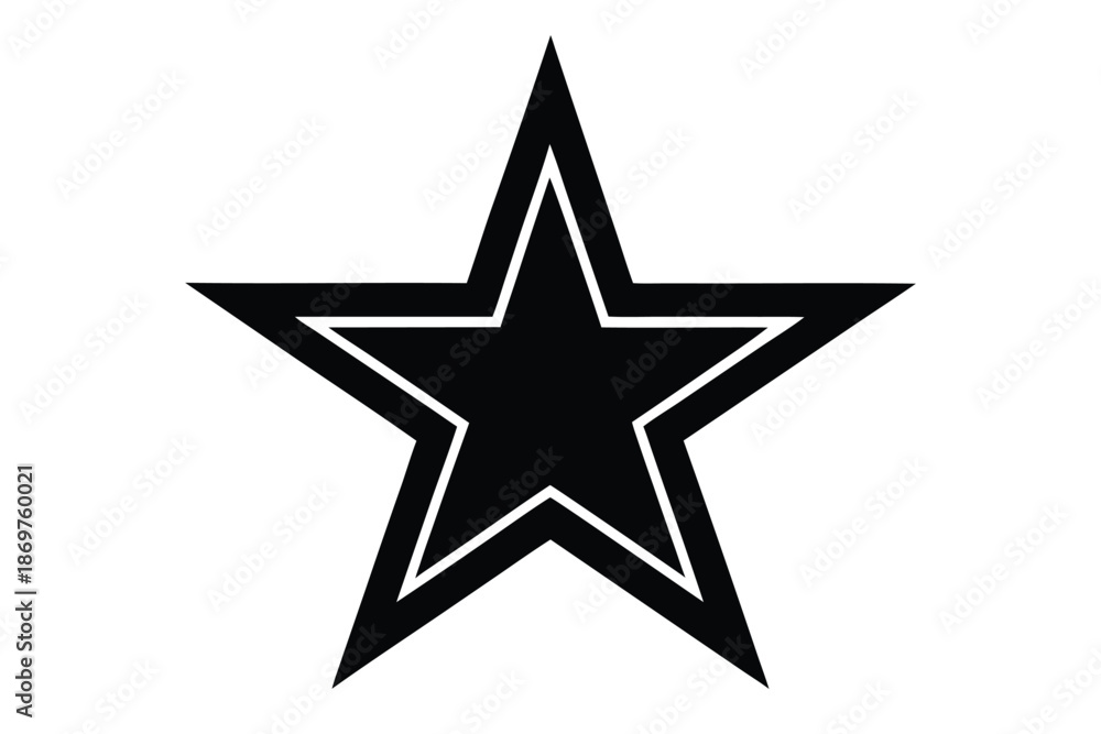Obraz premium star icon silhouette vector