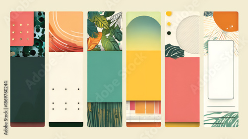 Modern Vertical Instagram Story Vector Template for Mobile Social Media Design