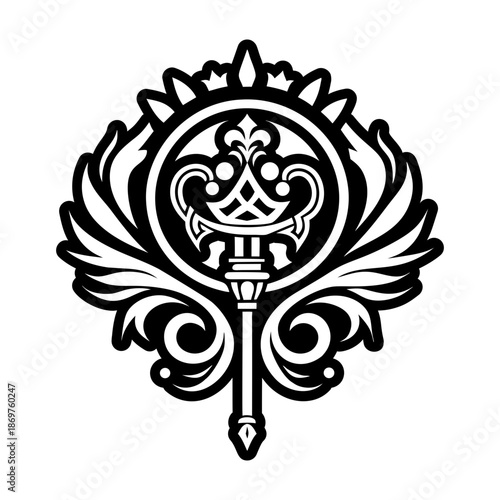 Glyph Style Royal Sceptre Icons