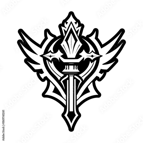 Glyph Style Royal Sceptre Icons