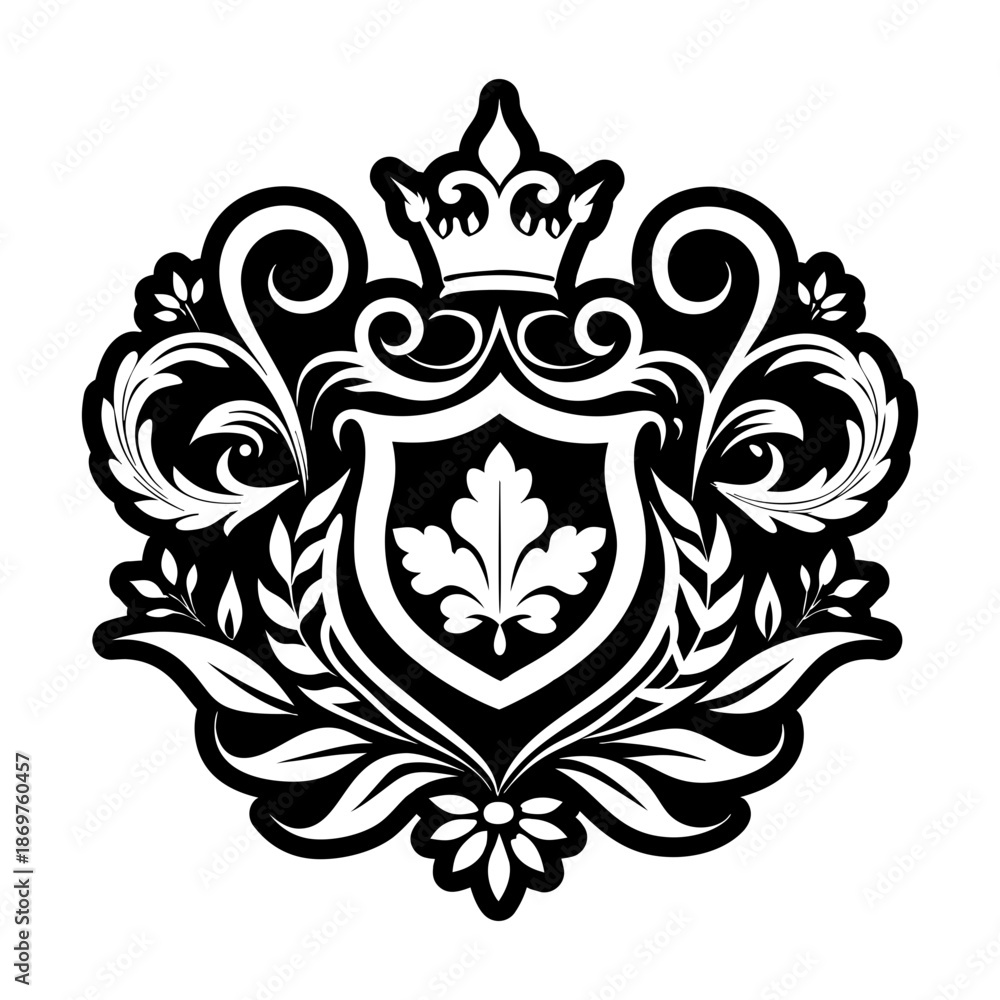 Fototapeta premium Glyph Style Royalty Symbols