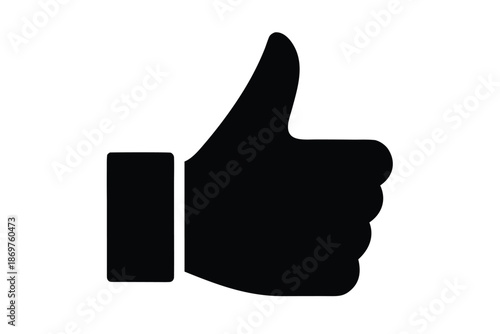 like icon silhouette vector