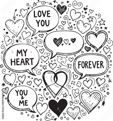 Collection of valentine's day icons