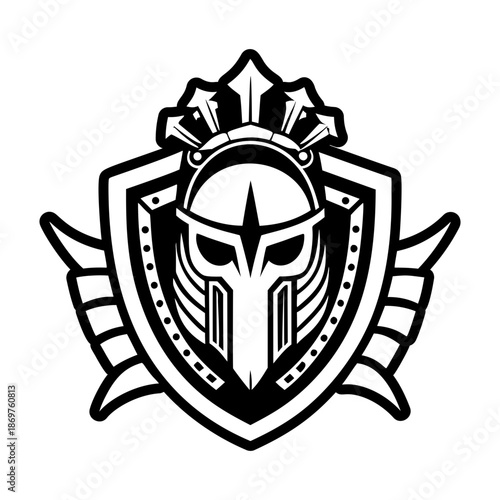  Glyph Style Shield Logos 
