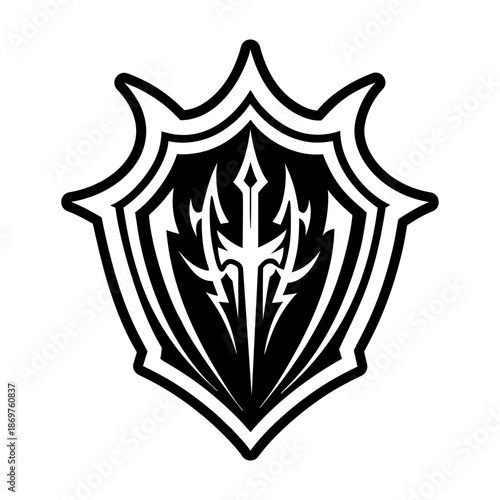  Glyph Style Shield Logos 
