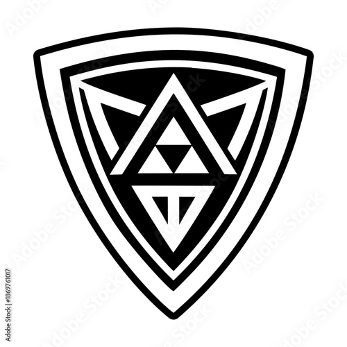  Glyph Style Shield Icons 
