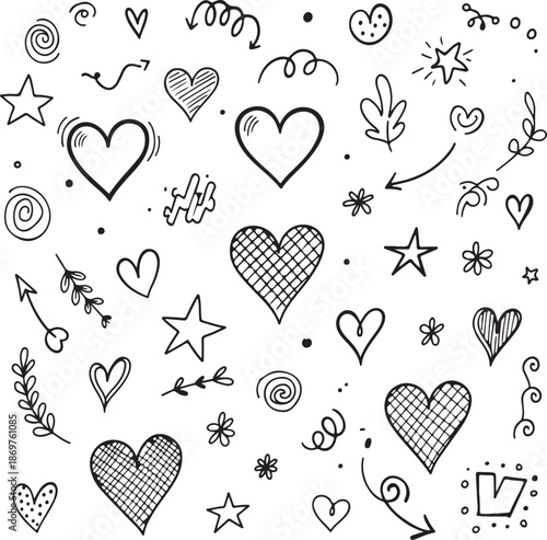 Collection of valentine's day icons