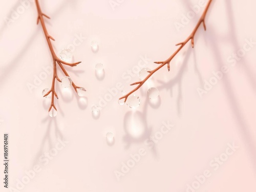 Wallpaper Mural Gentle pastel hues embrace tea tree essential oil droplets, a liquid dream,  wellness,  essential oil Torontodigital.ca