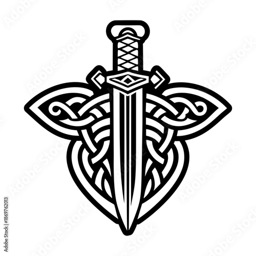 Glyph Style Ancient Sword Symbols 
