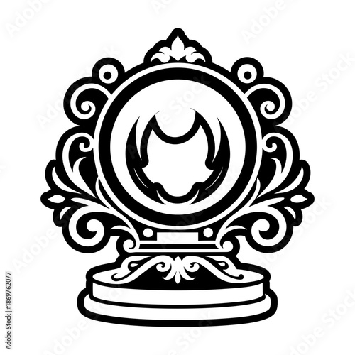 Glyph Style Victorian Icon