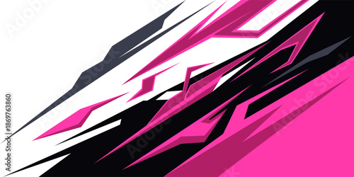 Abstract sporty background with exclusive colors. Abstract racing graphic design, vector design for vehicle wrap, t-shirt, jersey, gamer, esport, racing car, rally, and adventure ready to print.