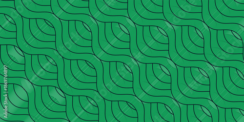 farm green banner, organic abstract background with fields. wavy green lines, natural organic products. ecology background. striped farmer green Pattern