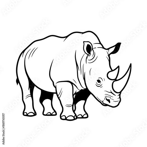 rhino vector illustration