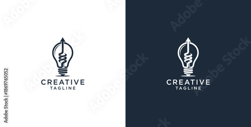 Modern Tech Bulb logo designs concept, Pixel Technology Bulb Idea logo template