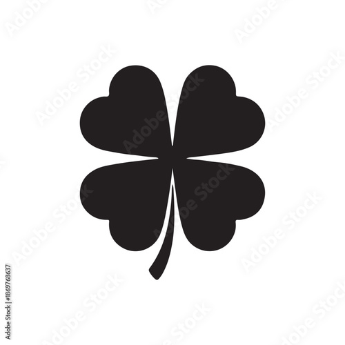 Clover icon vector logo template on white back ground