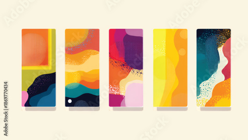 Clean Vertical Social Media Story Layout Vector Template for Modern Mobile Marketing