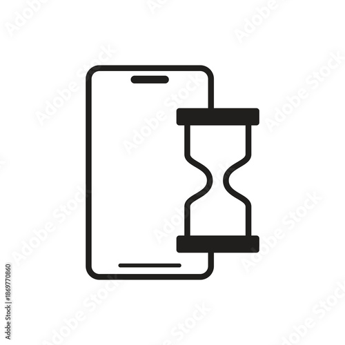 Smartphone Loading System Process Glyph Icon