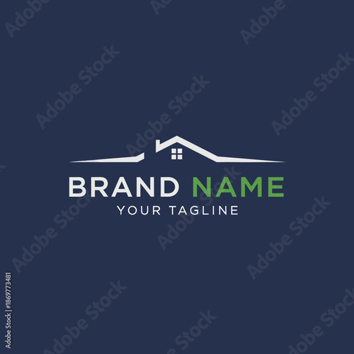 Simple House Logo Design Template Placeholder.