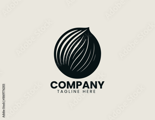 walnut black vector logo illustration
