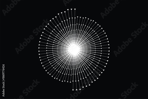 abstract background with rays